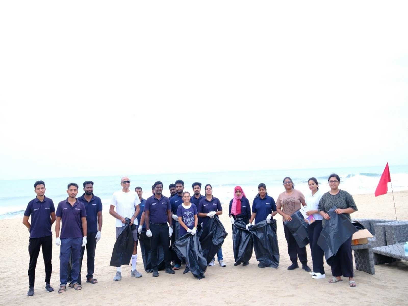 Space Zone India removes nearly 100 Kg of coastal waste ahead of Rhumi Twin Rocket Mission