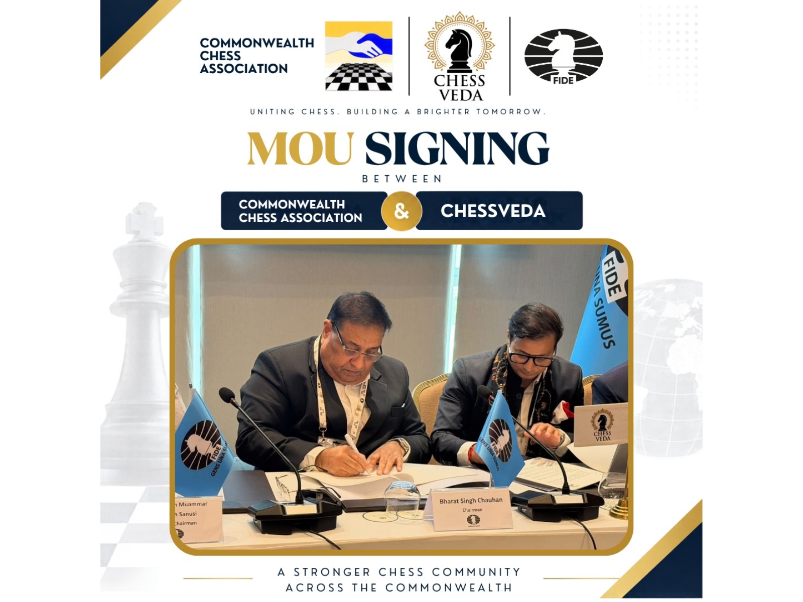 Chessveda Partners with Commonwealth Chess Association to Promote Chess Across Commonwealth Nations