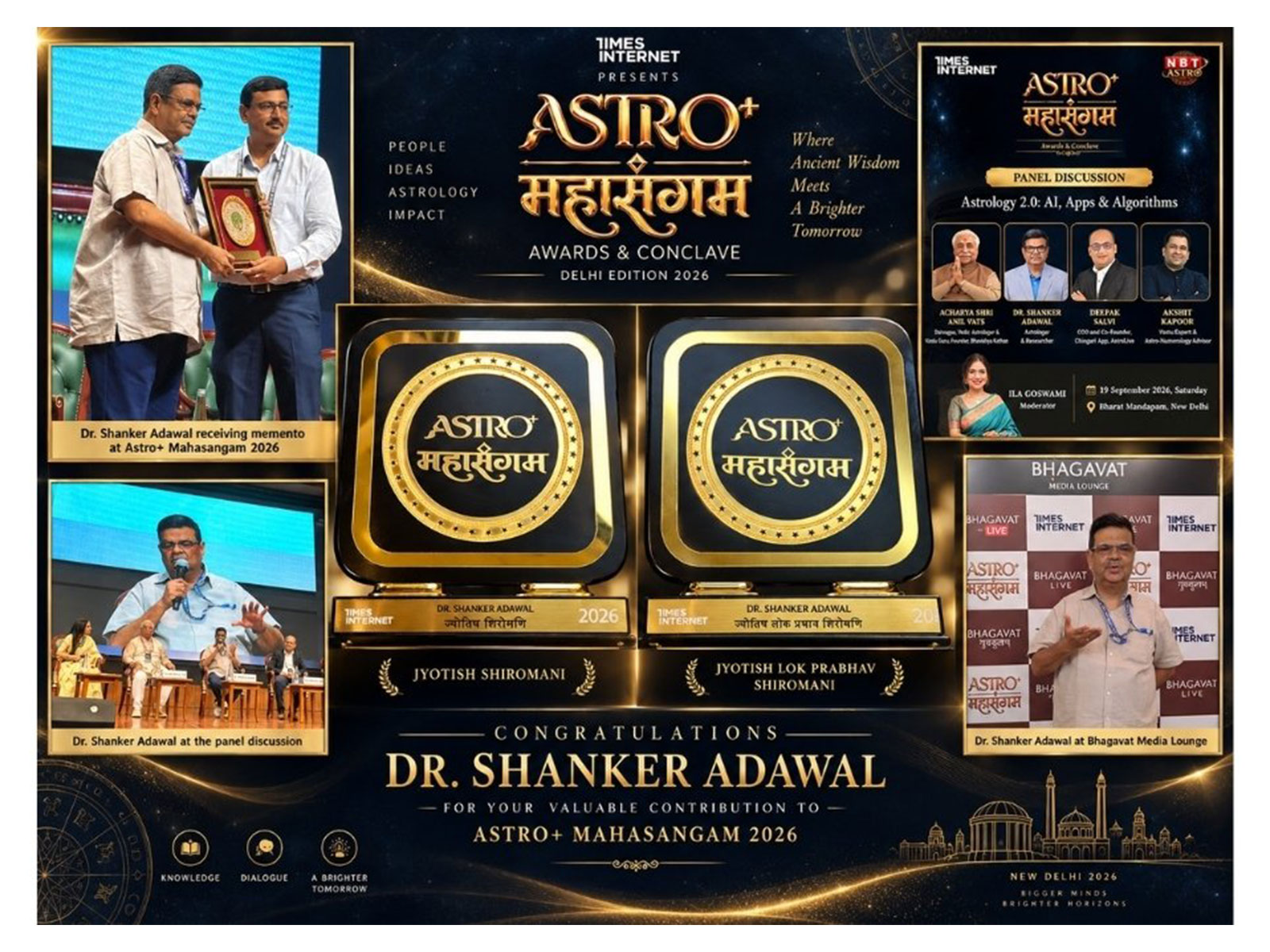 Dr. Shanker Adawal honoured at Astro+ Mahasangram 2026