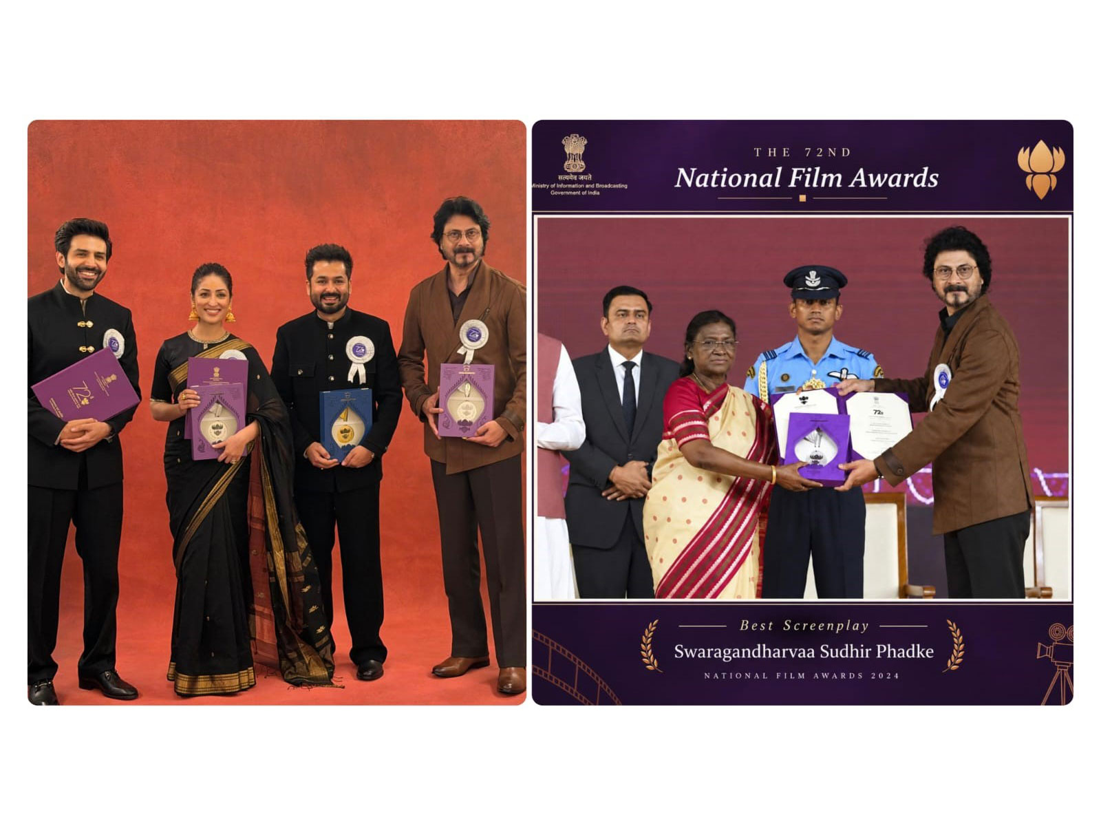 Yogesh Deshpande wins National Film Award for Best Screenplay for Swargandharva Sudhir Phadke