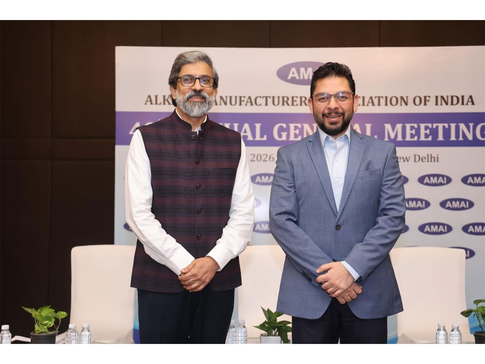 Aditya A. Shriram & Prashant J. Mahale re-elected as President & Vice President of AMAI