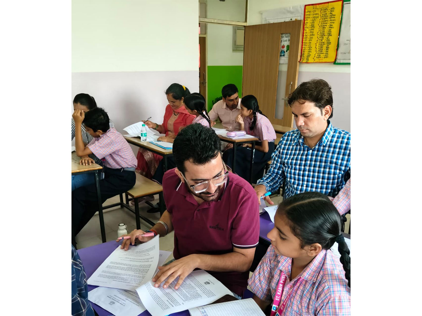 Parents Asked to Sit for an Exam Alongside Their Children at Saint Kabir Public School Karnal