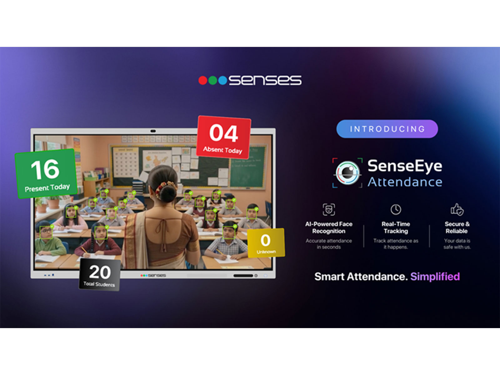 Senses Electronics Launches SenseEye: Innovative AI Face Recognition Attendance for Smart Classrooms