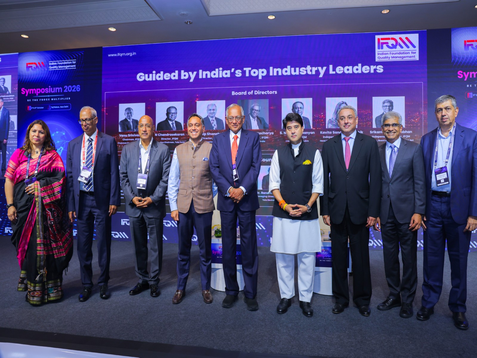 Shri Jyotiraditya M. Scindia, Union Minister for Communications & Development of North-Eastern Region, Government of India with GC members of IFQM