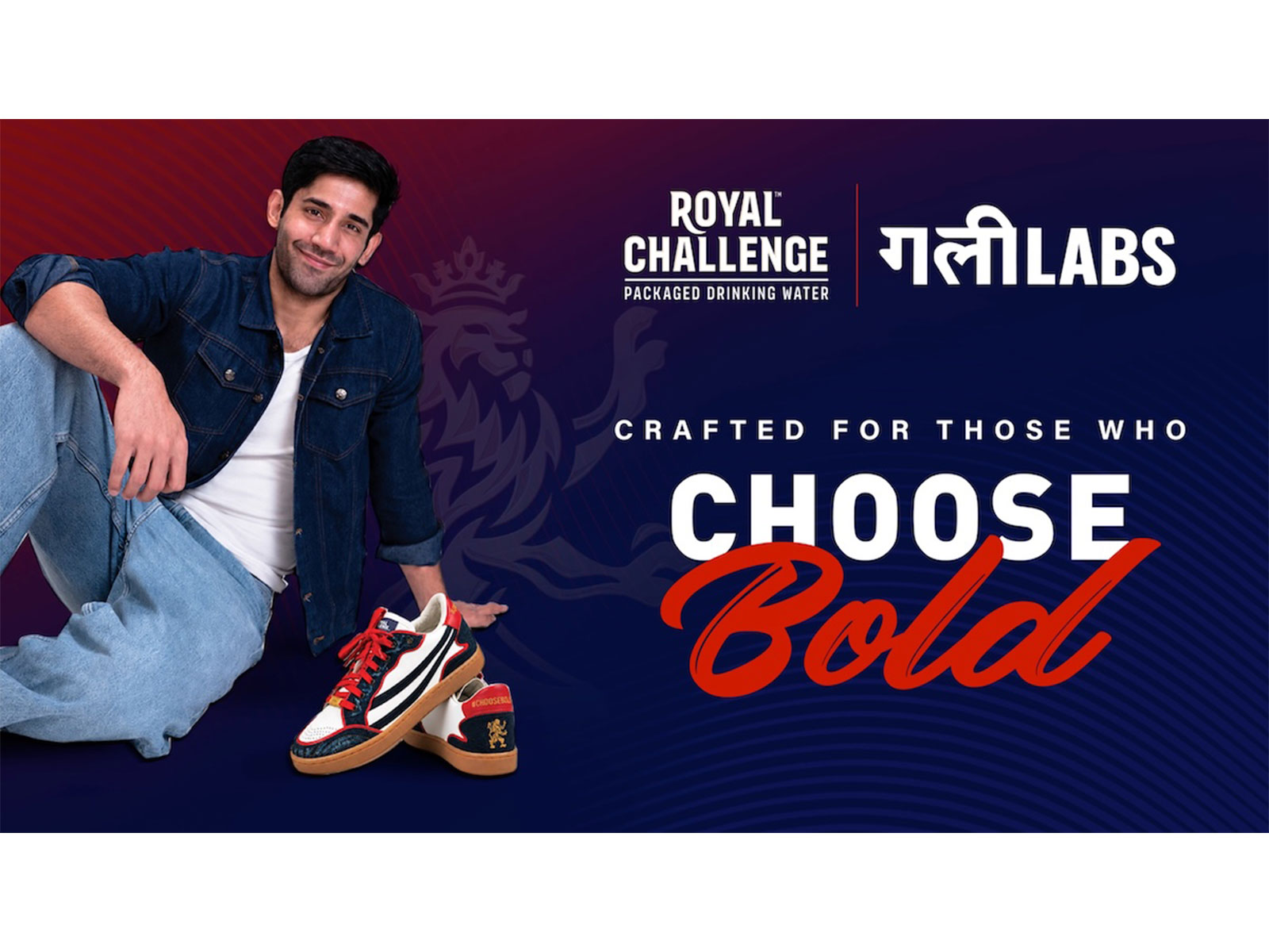 Royal Challenge Packaged Drinking Water Unveils a Limited-Edition Sneaker Designed by Gully Labs for Those Who Choose Bold