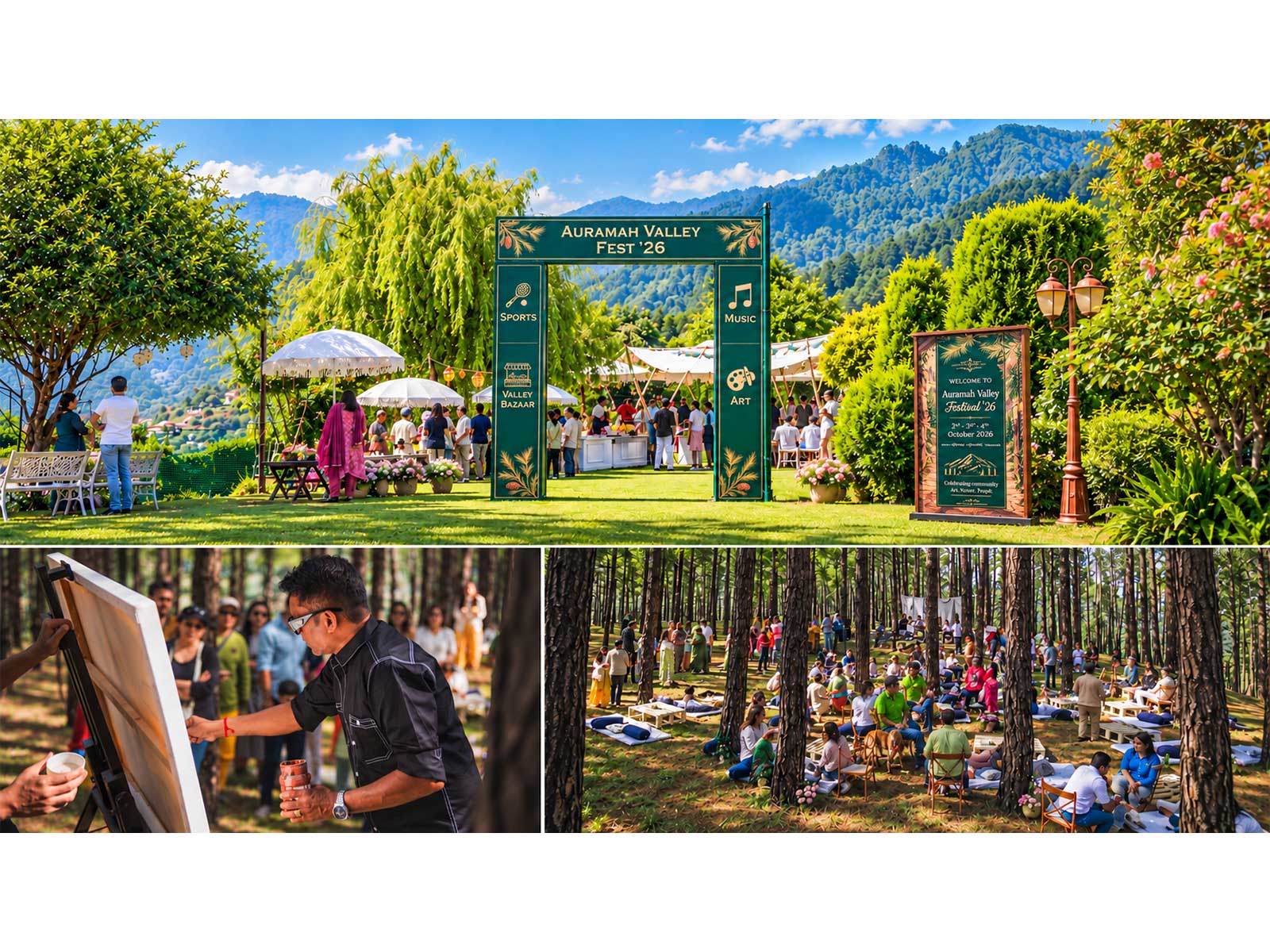 Auramah Festival 2026: A celebration of art, music, and nature, bringing people together in the heart of the Himalayas.