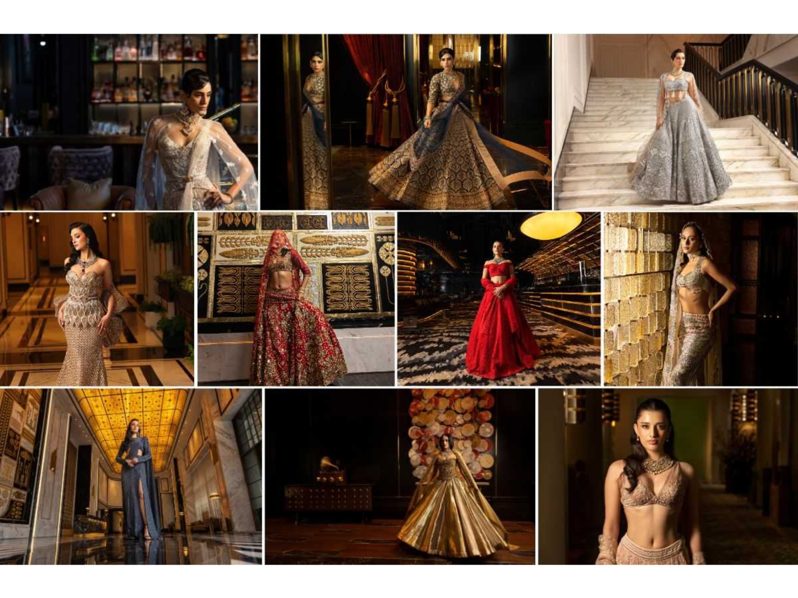 The Great Indian Wedding Book’s sixth edition features ten leading design houses in a bridal editorial by Pravin Talan, Tanya Ghavri and Shradha Luthra.