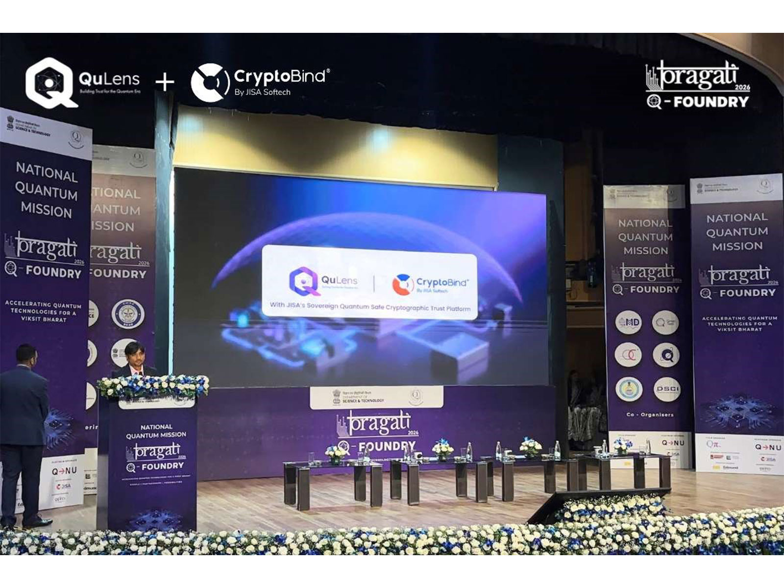 QuLens + CryptoBind Unveiled at Pragati Q-Foundry 2026 as India's First Indigenous Quantum Cryptography Trust Platform