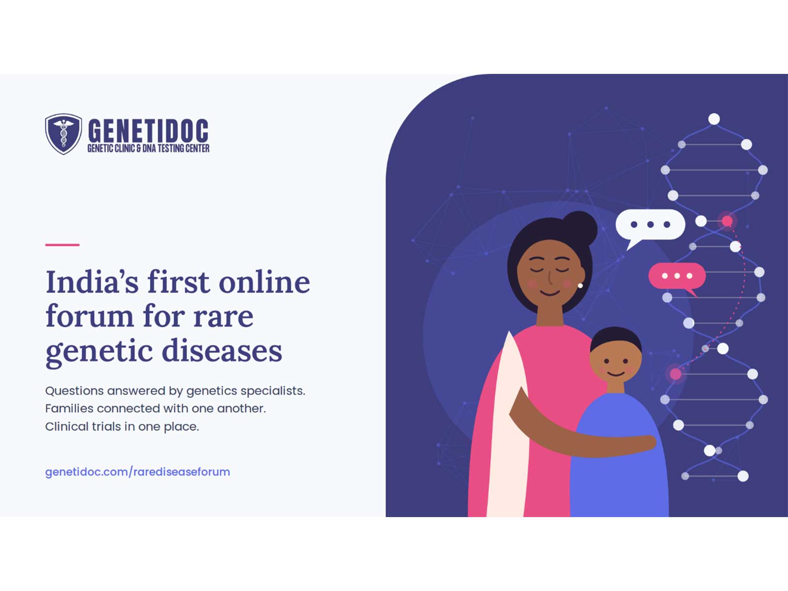 Genetidoc Launches India's First Online Forum for Rare Genetic Diseases
