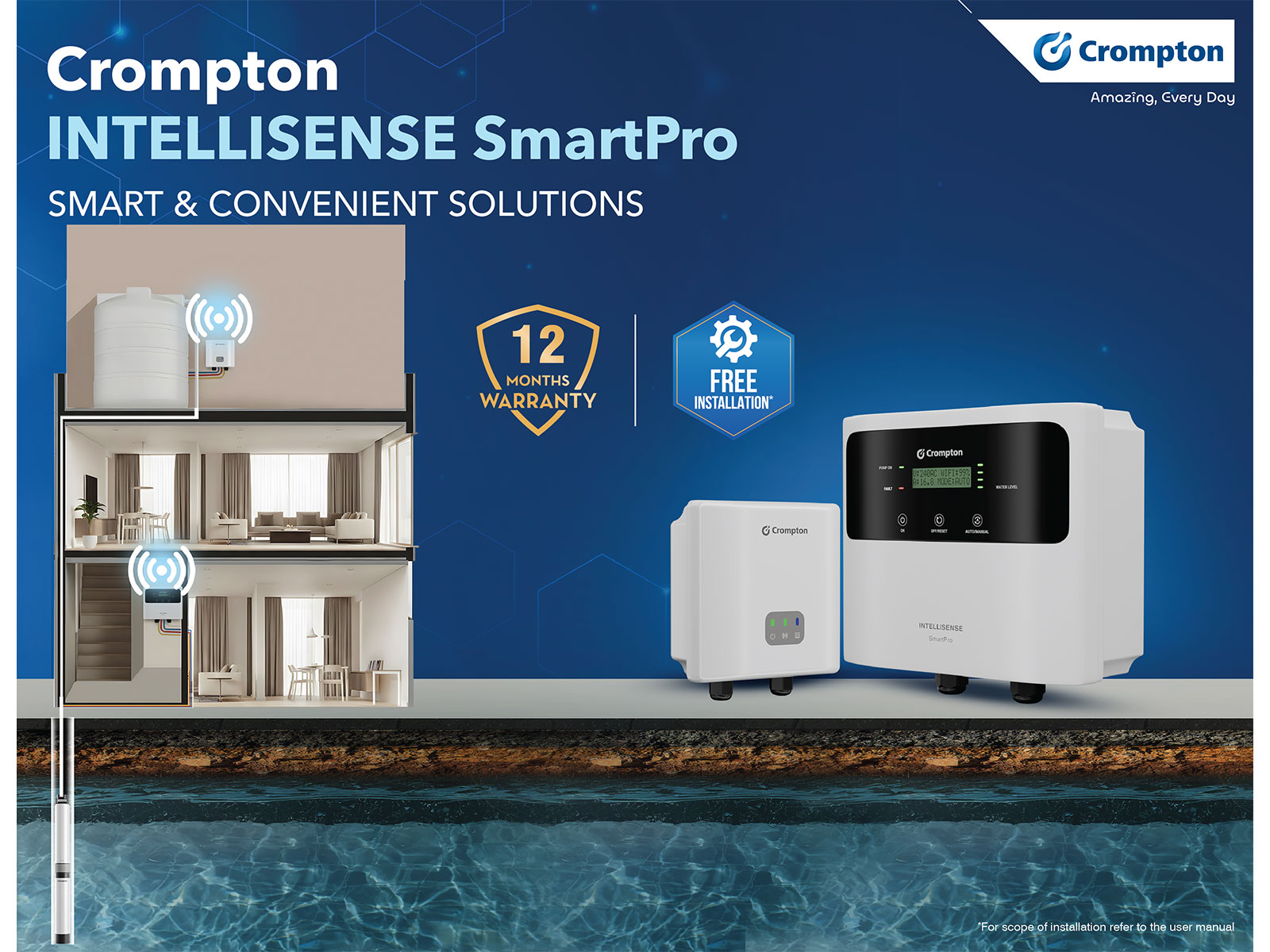 Crompton Simplifies Household Water Management with INTELLISENSE SmartPro