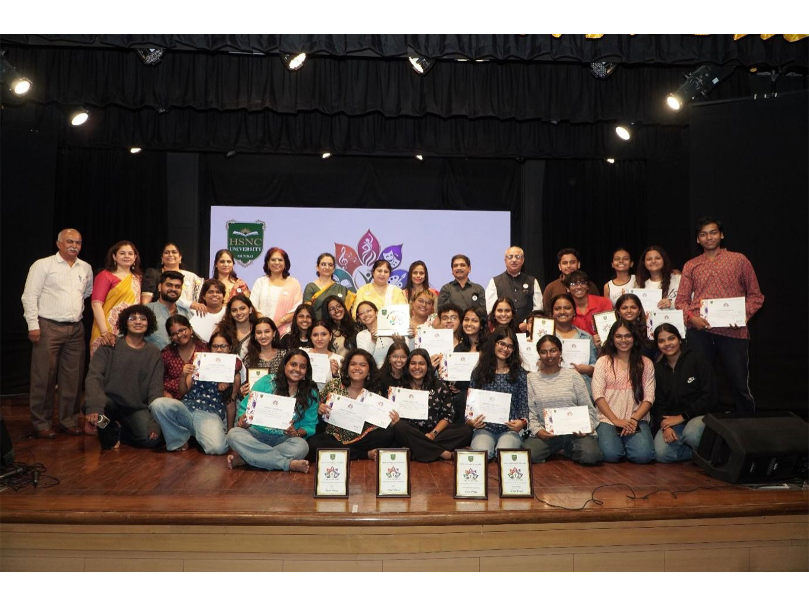 Winners of Yuvaantar 2026 at HSNC University, Mumbai