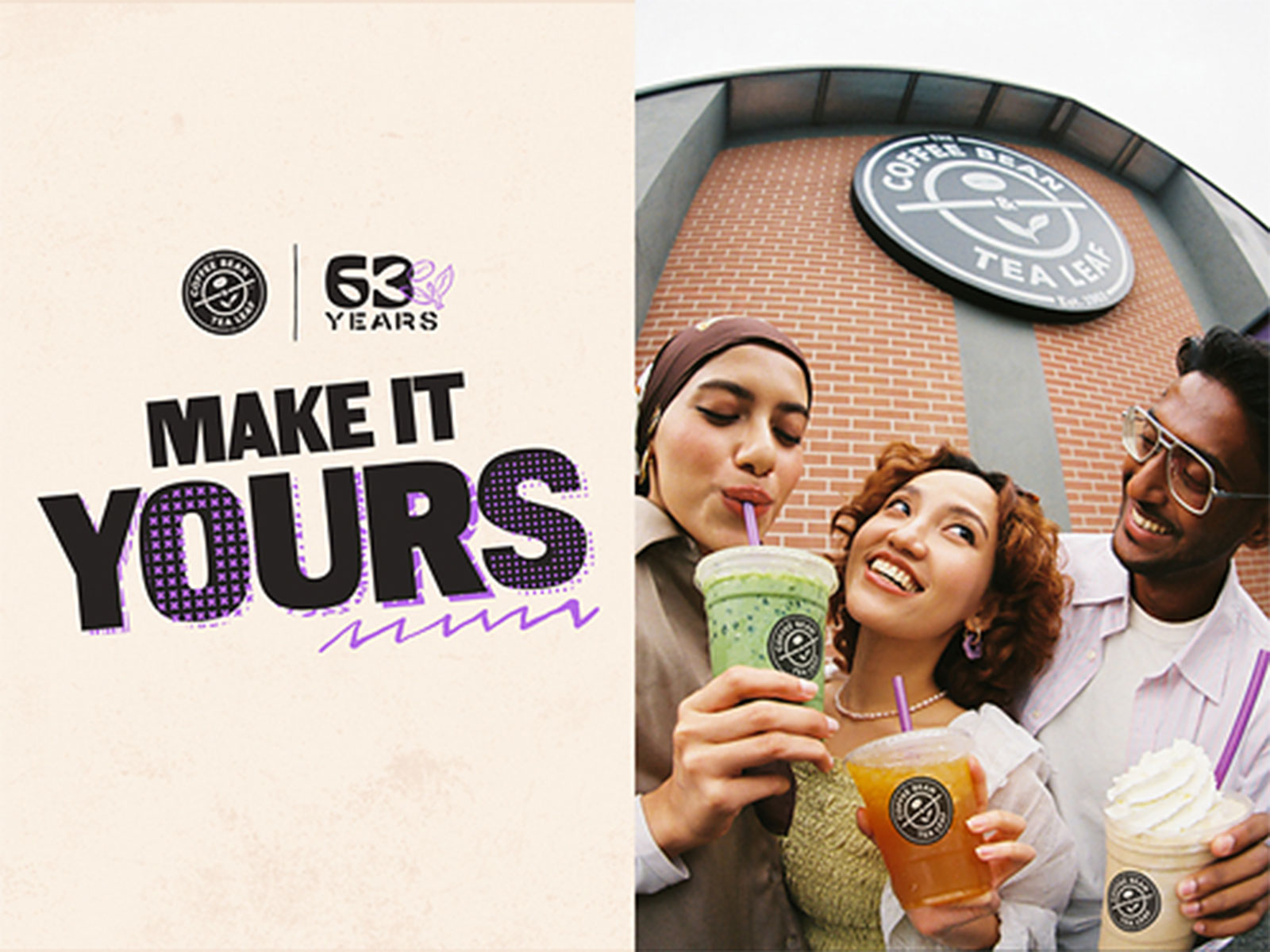 The Coffee Bean & Tea Leaf® Celebrates 63 Years with Make It Yours