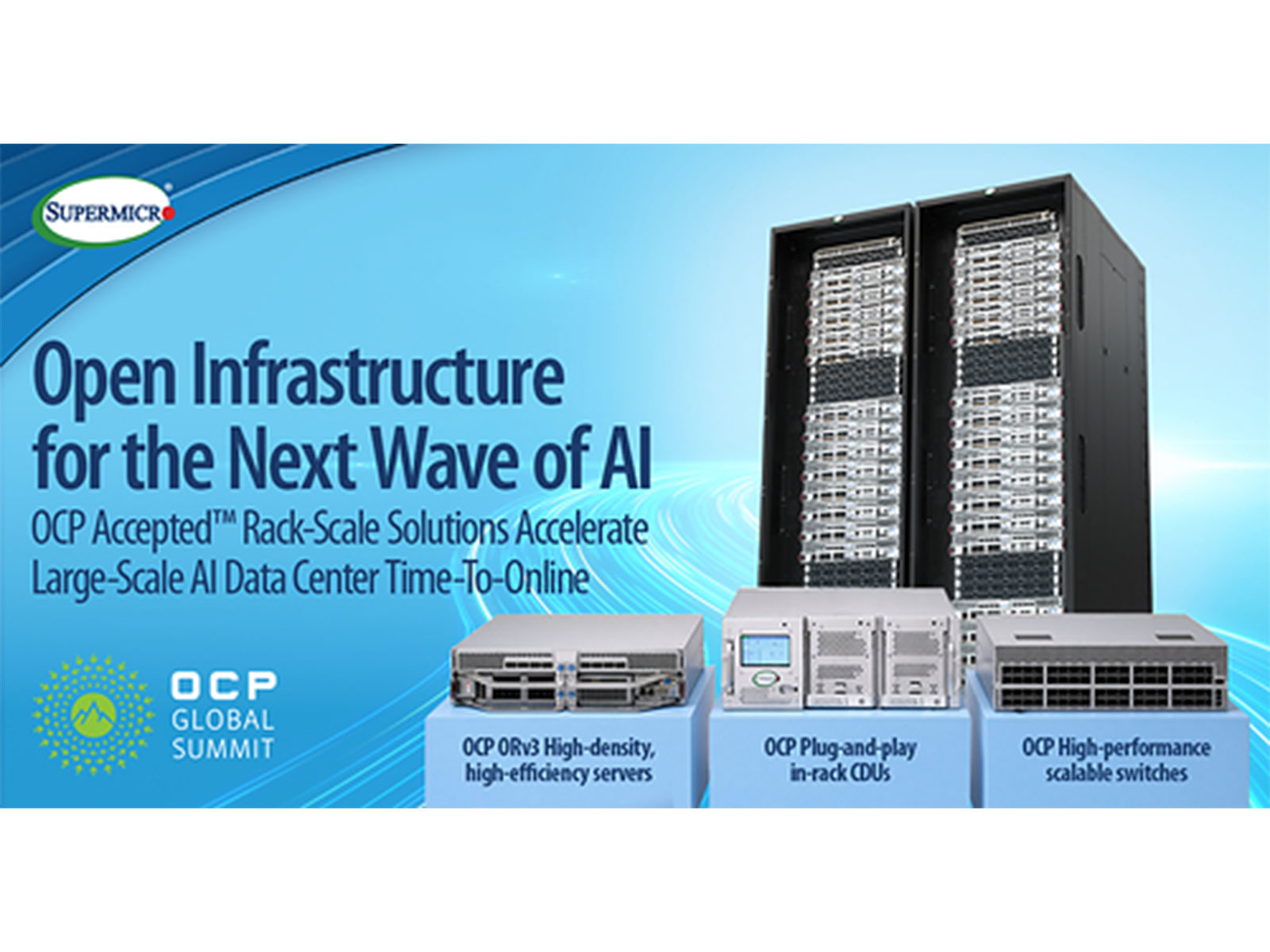 Supermicro Expands Integrated Open Compute Project Portfolio to Accelerate Rack-Scale AI Data Center Deployments