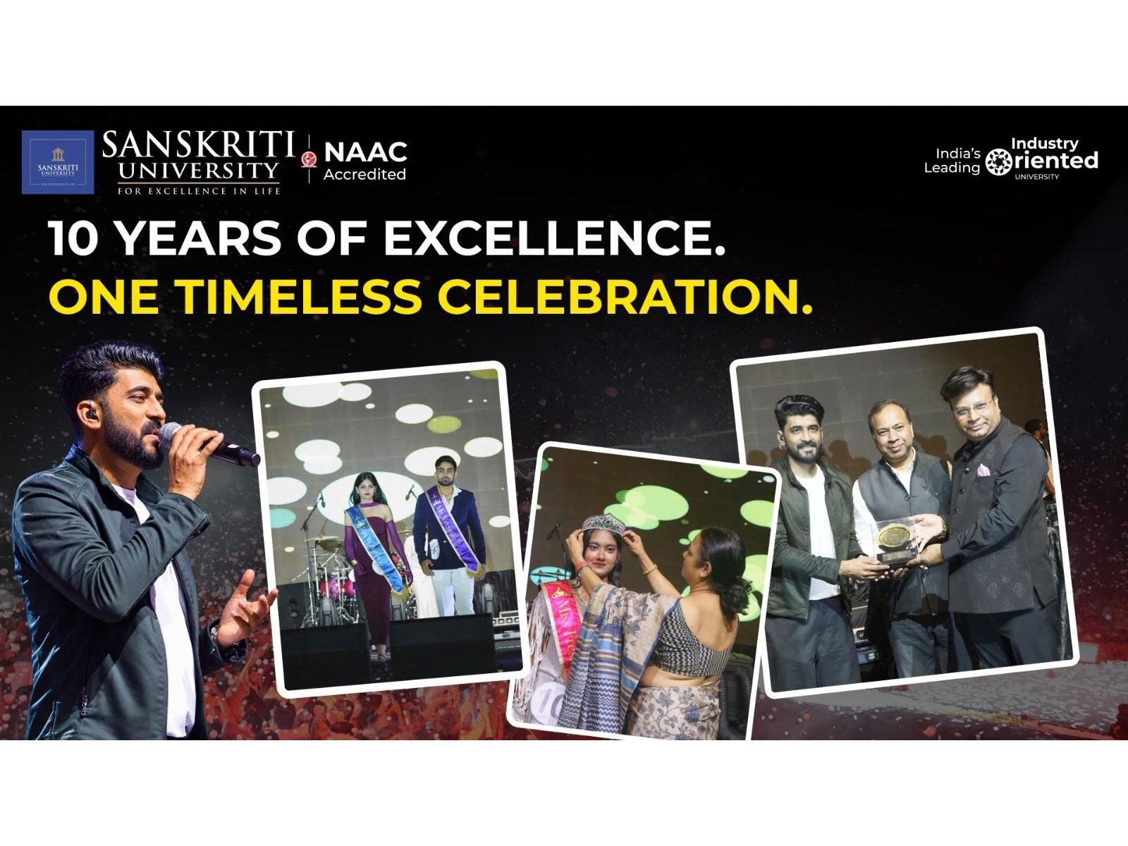 Sanskriti University Celebrates 10th Foundation Day with Grand Retro Extravaganza; Mohammed Irfan Mesmerizes Audience, Mr. & Ms. Fresher 2026 Crowned
