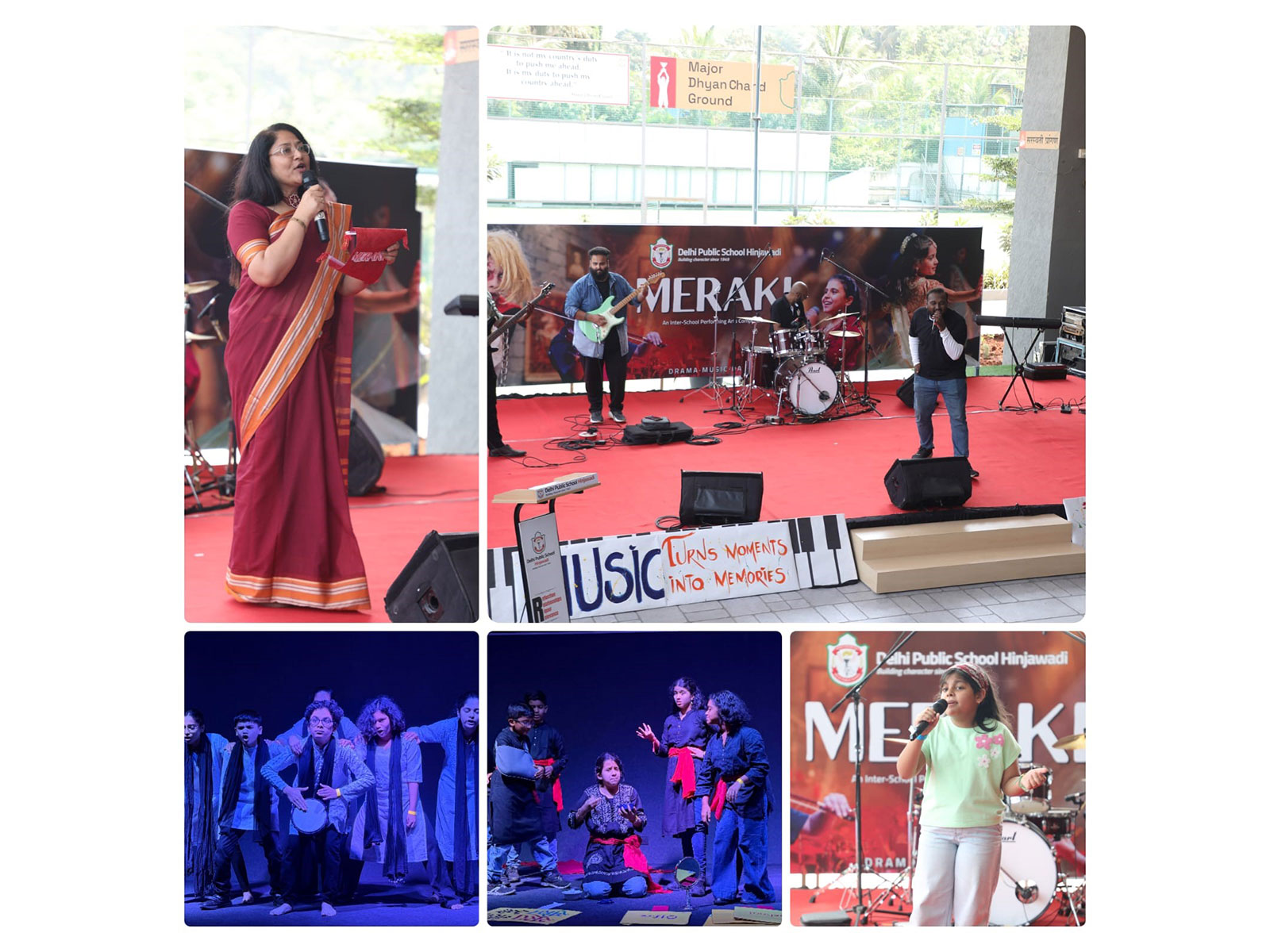 Students perform at MERAKI 2026, DPS Hinjawadi’s inaugural inter-school performing arts festival, featuring 400 performers from 28 schools
