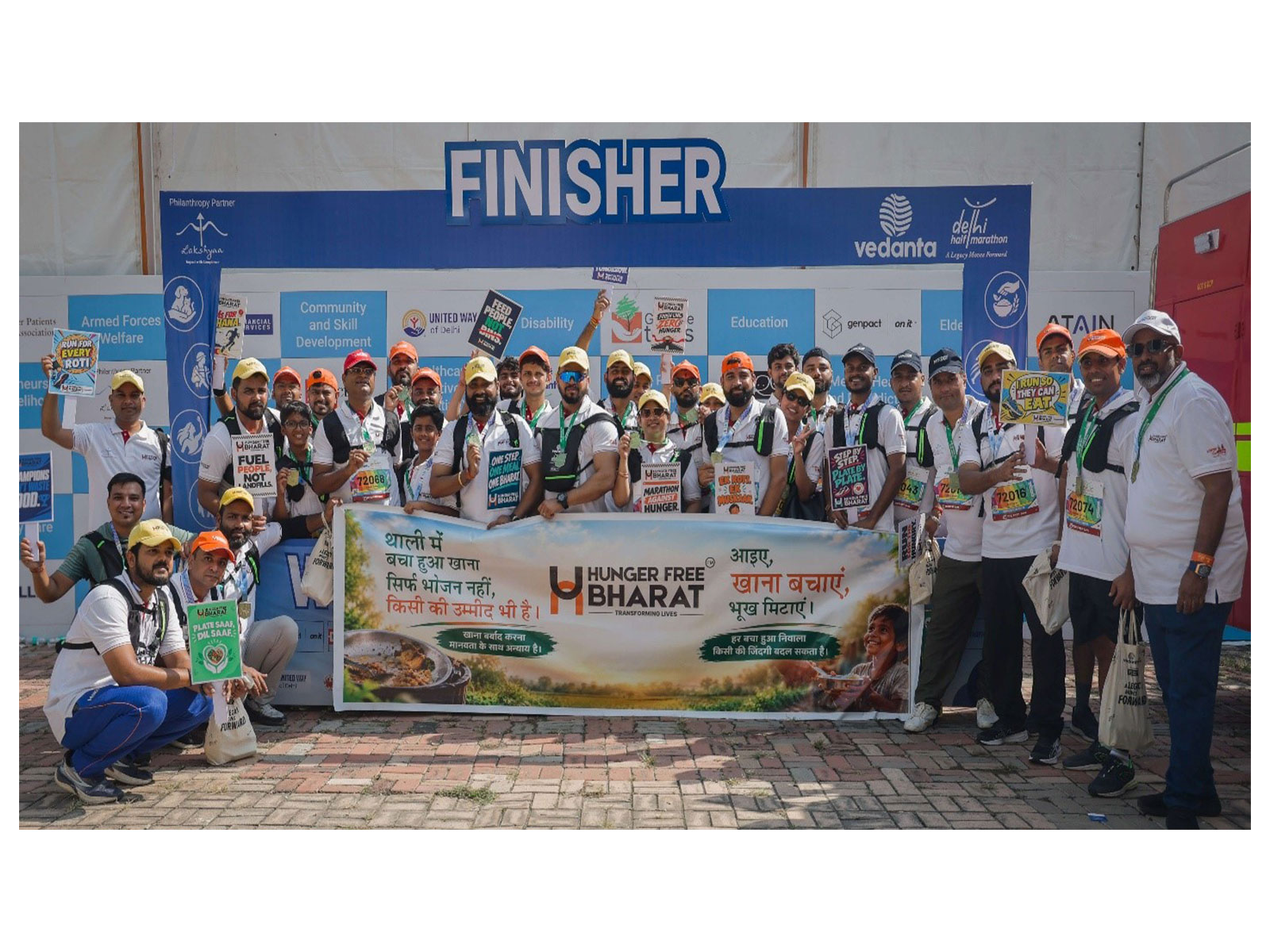 Vindu Dara Singh, Aroon Bakshi and runners across generations unite to raise awareness against food wastage.