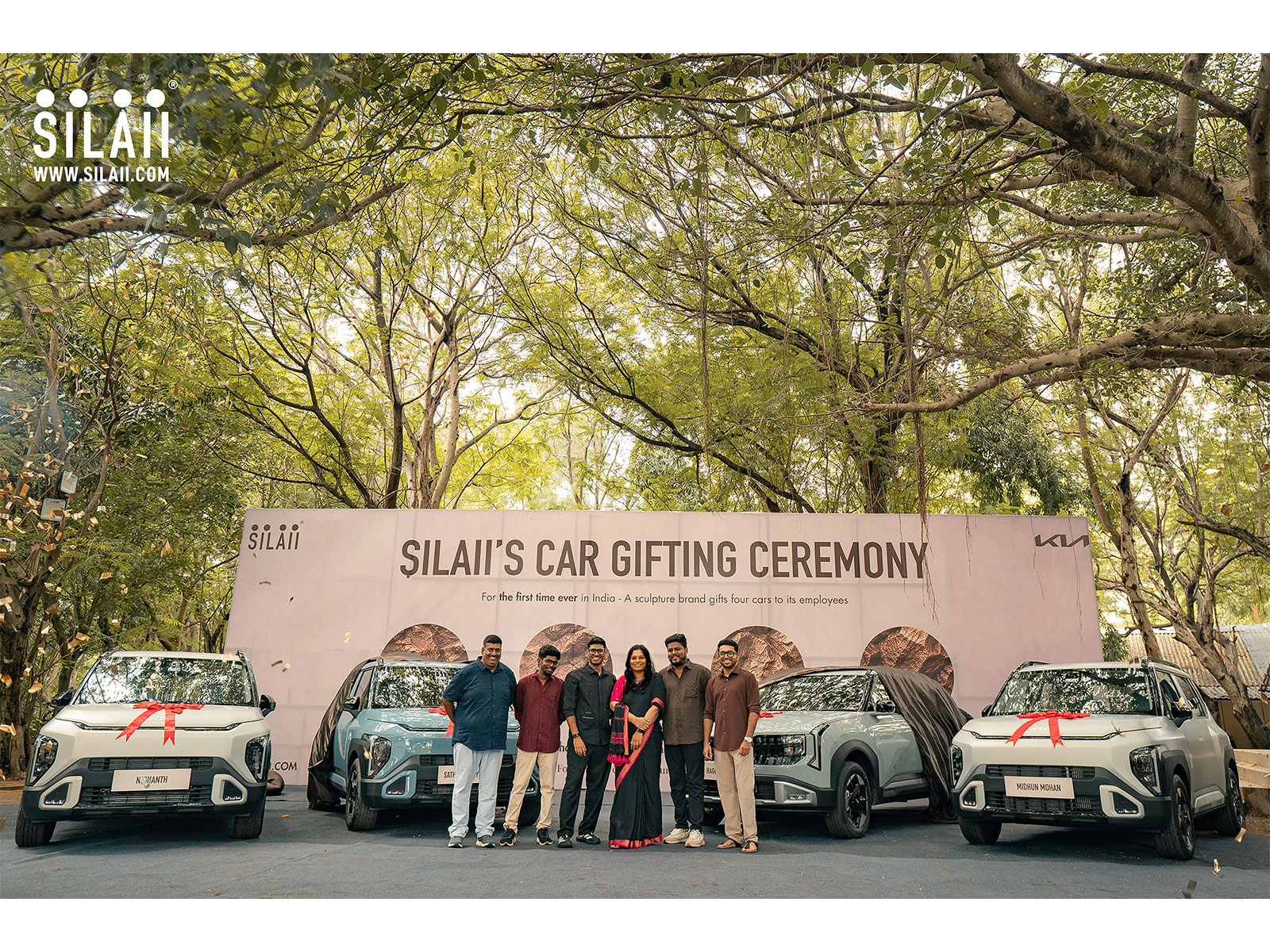Sathiya Narayanan, Production Head, Nishanth, Research & Development Head, Arun Titan, Founder & CEO, Sowmya, Co-Founder & CFO, Ragul Kishan, Chief Production Officer, Midhun Mohan, Marketing Head
