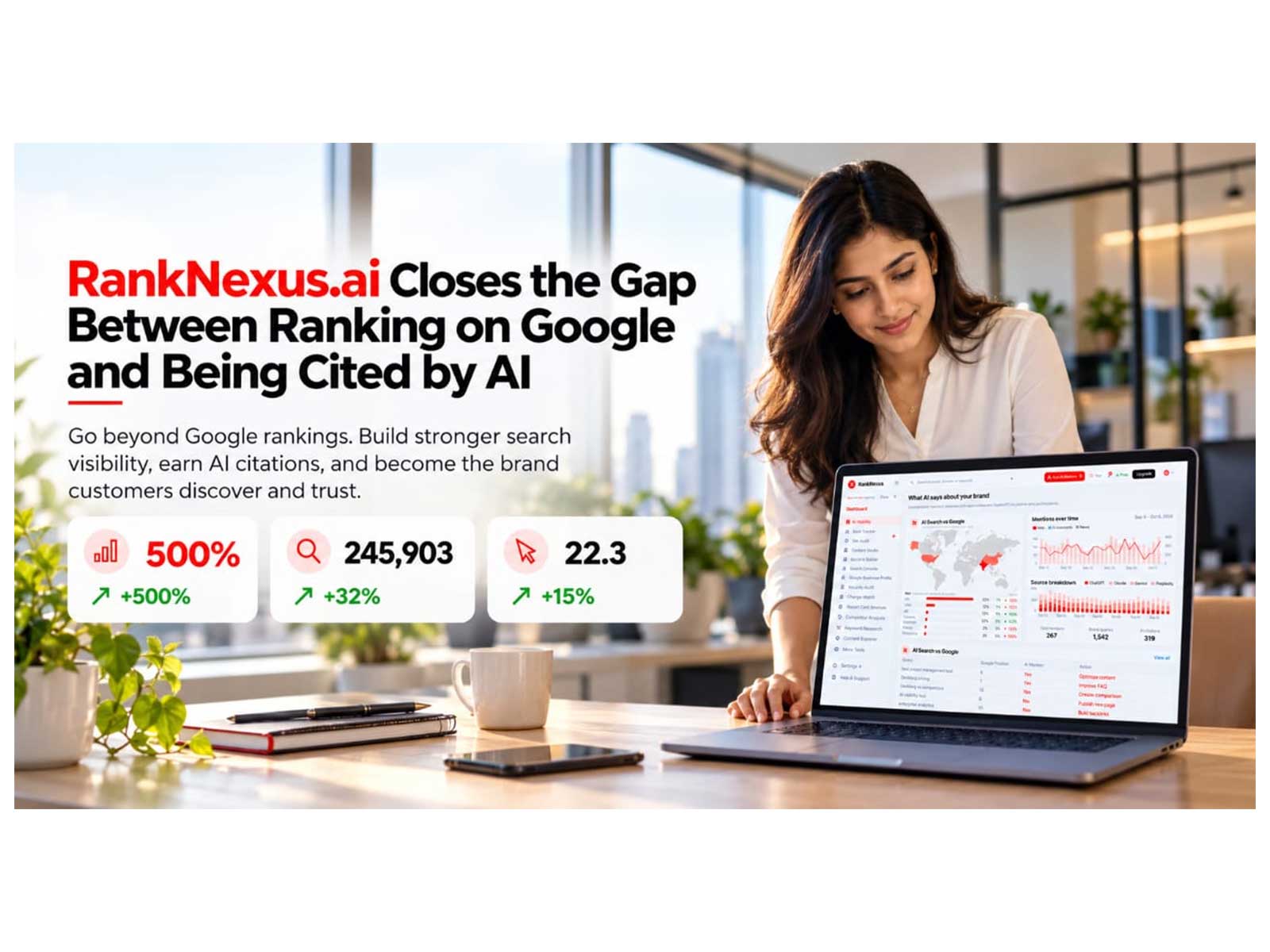 RankNexus.ai Closes the Gap Between Ranking on Google and Being Cited by AI 