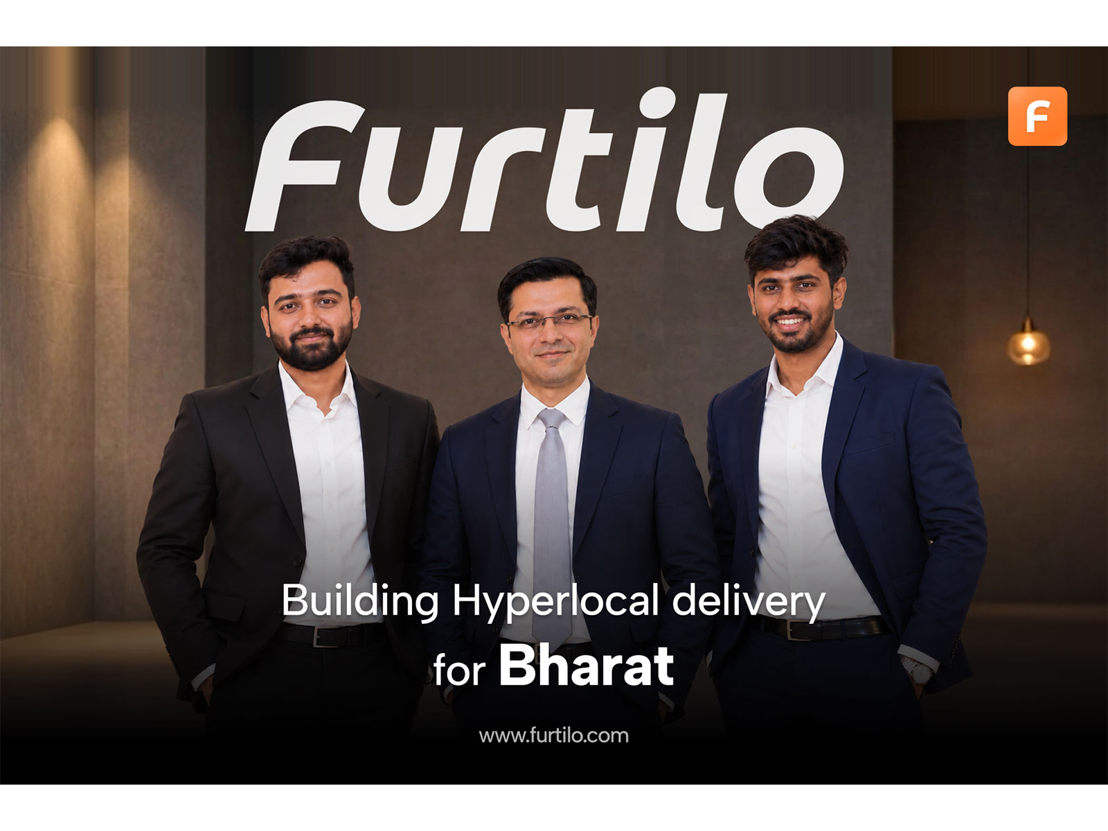The founding team of Furtilo (L-R): Sumit Rathore, Ankit Agrawal, and Vaibhav Rathore