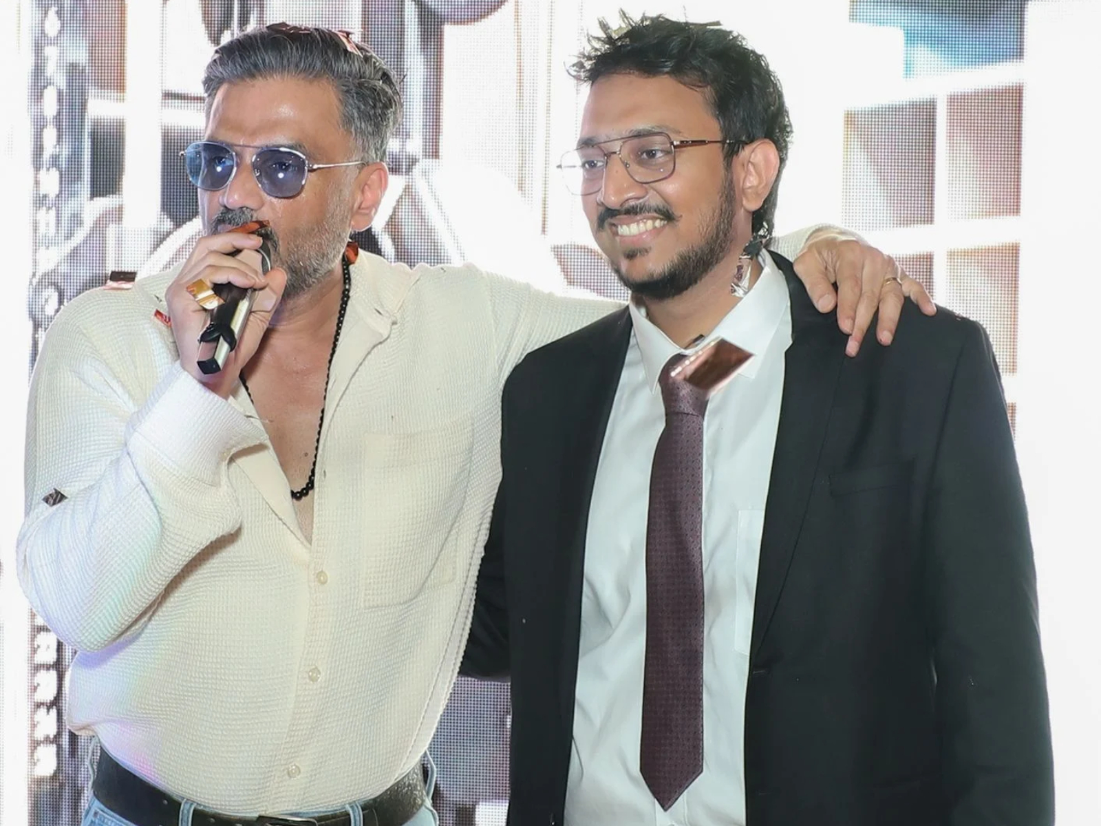 Suniel Shetty and Vishal Narendra Mangal, Founder, Tungsten Fitness Club