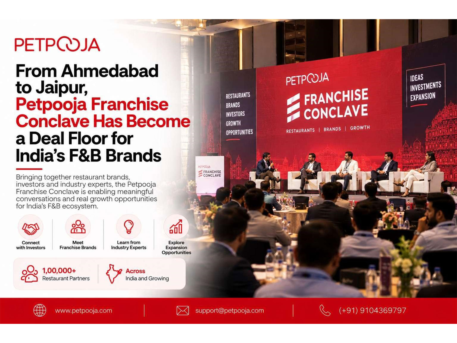 From Ahmedabad to Jaipur, Petpooja Franchise Conclave Has Become a Deal Floor for India’s F&B Brands