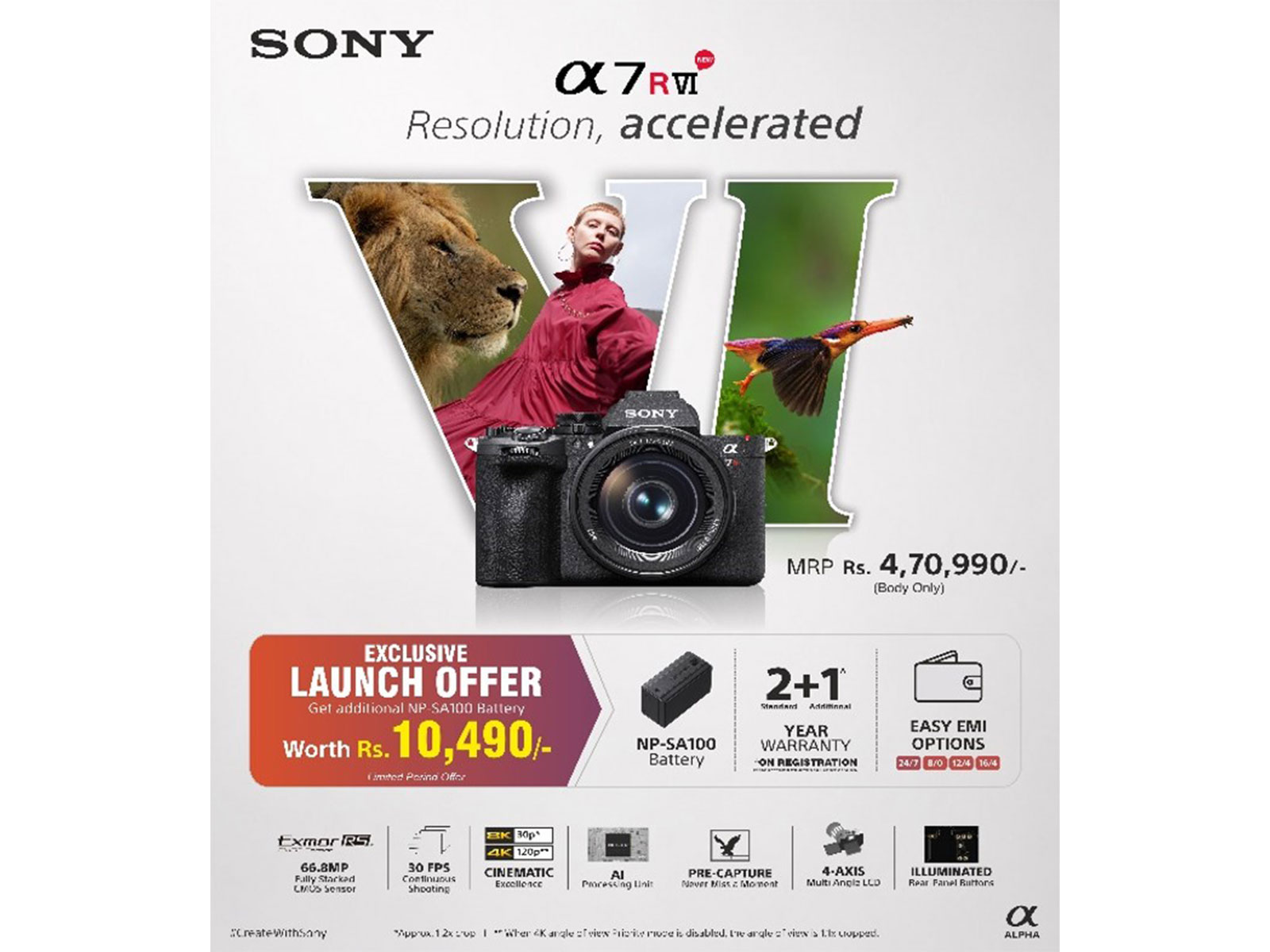 Sony India Expands its Premium Alpha Line-up with the New Alpha 7R VI
