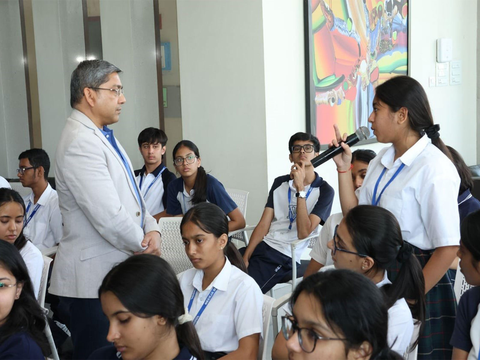 Neerja Modi School, Jaipur, Hosts Author Christopher Charles Doyle for a Session on Mahabharata Mysteries