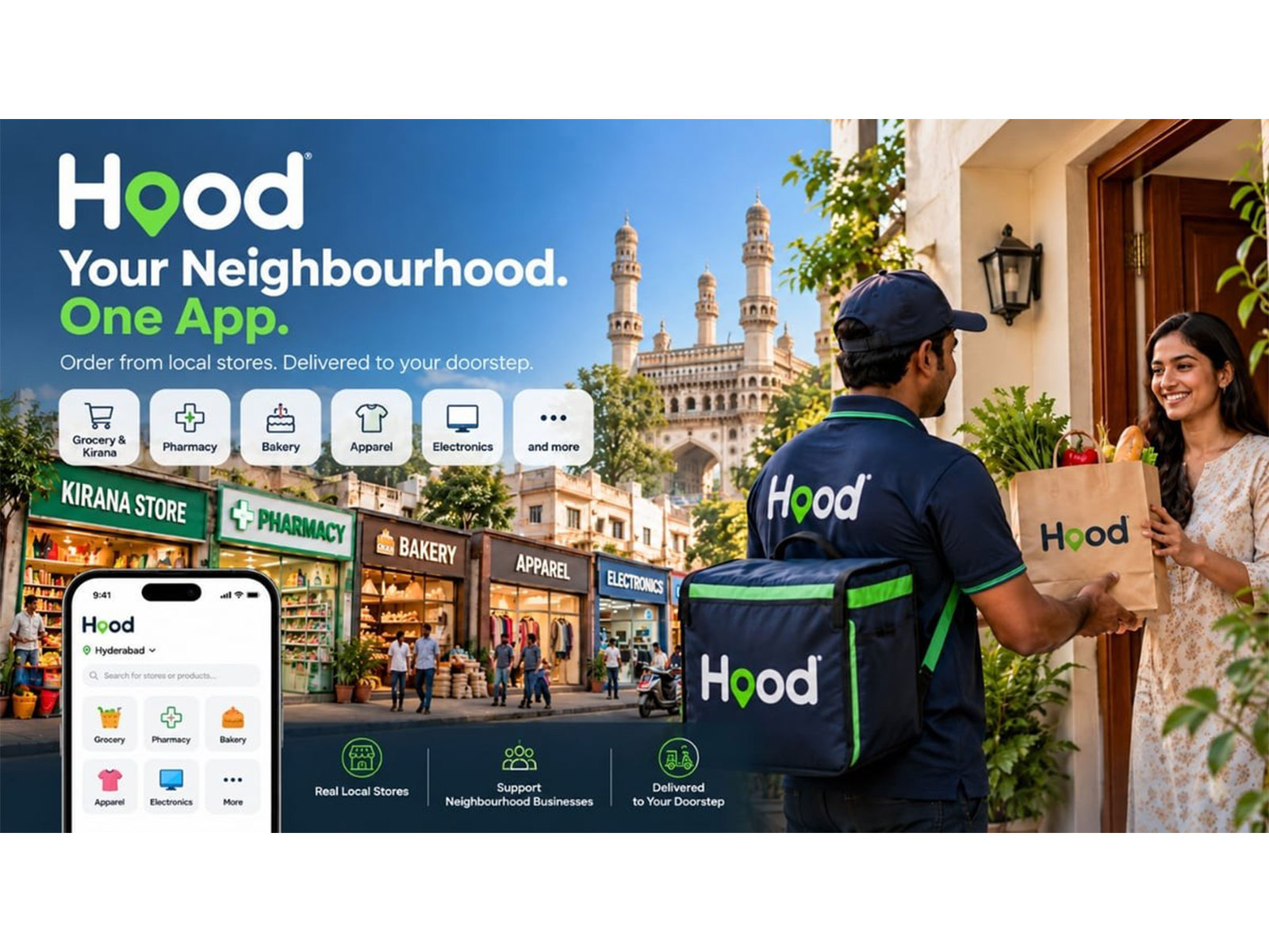 Hood Launches in Hyderabad: Bringing Neighbourhood Stores Together in One App