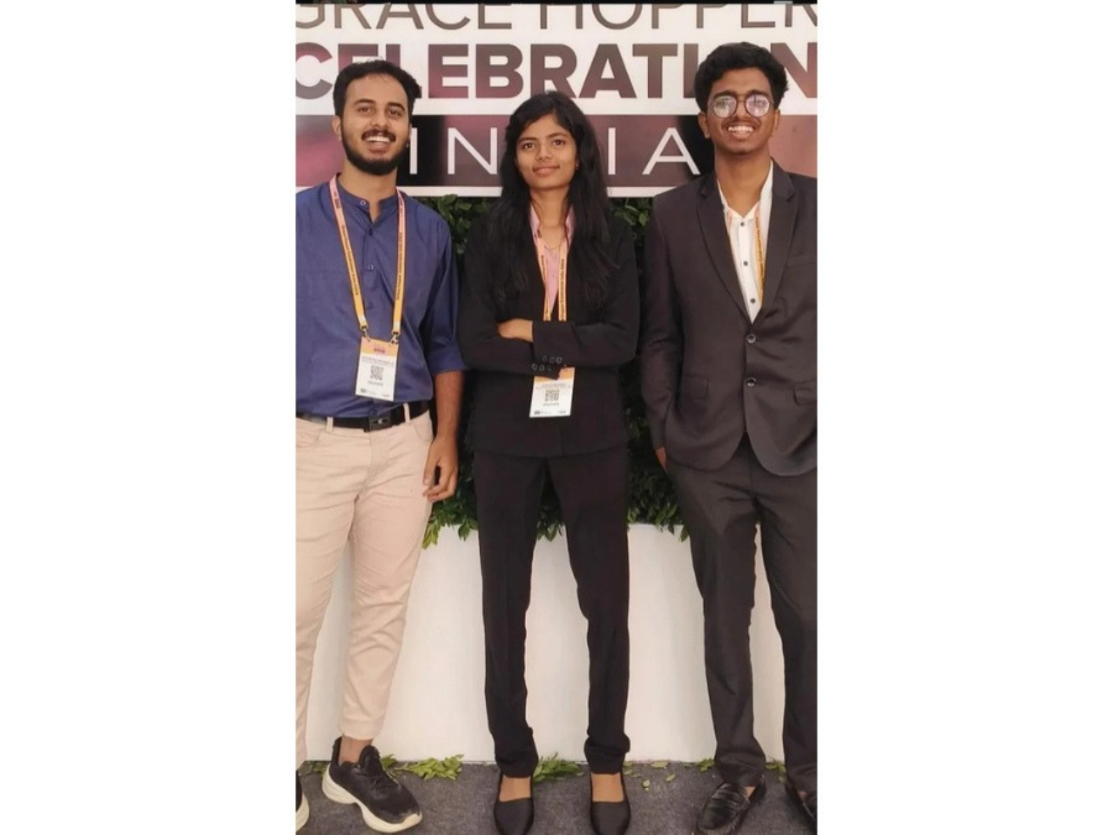 Menuthere co-founders (from left) Muhammed Rinshad S R, CEO; Thrisha K, CTO; and Muhammed Musthafa Ameen N M, CMO.