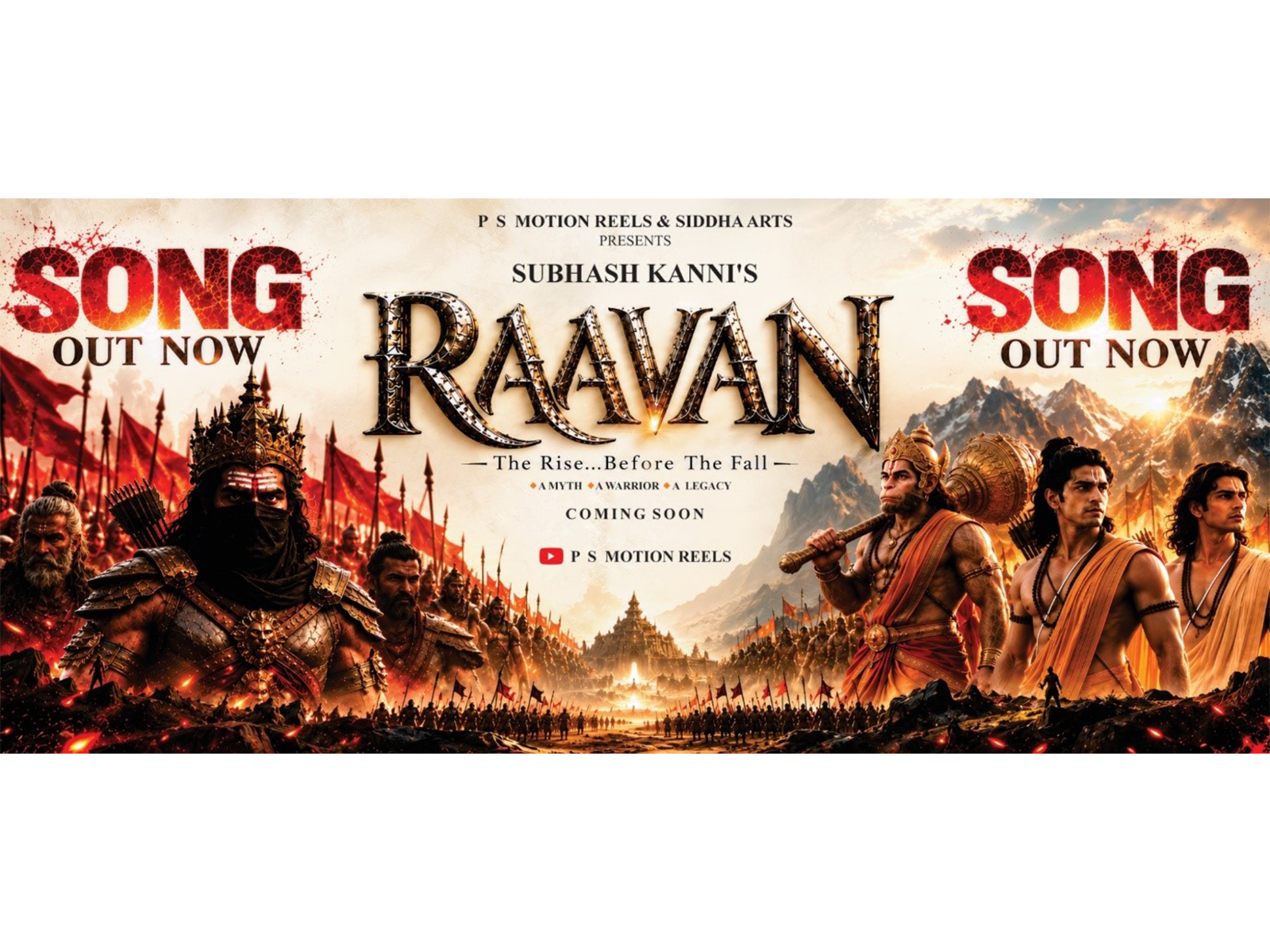 P S MOTION REELS and SiDDHA ARTS present two powerful songs from Subhash Kanni’s upcoming Hindi mythological action thriller, blending original music, compelling lyrics and AI-assisted filmmaking.