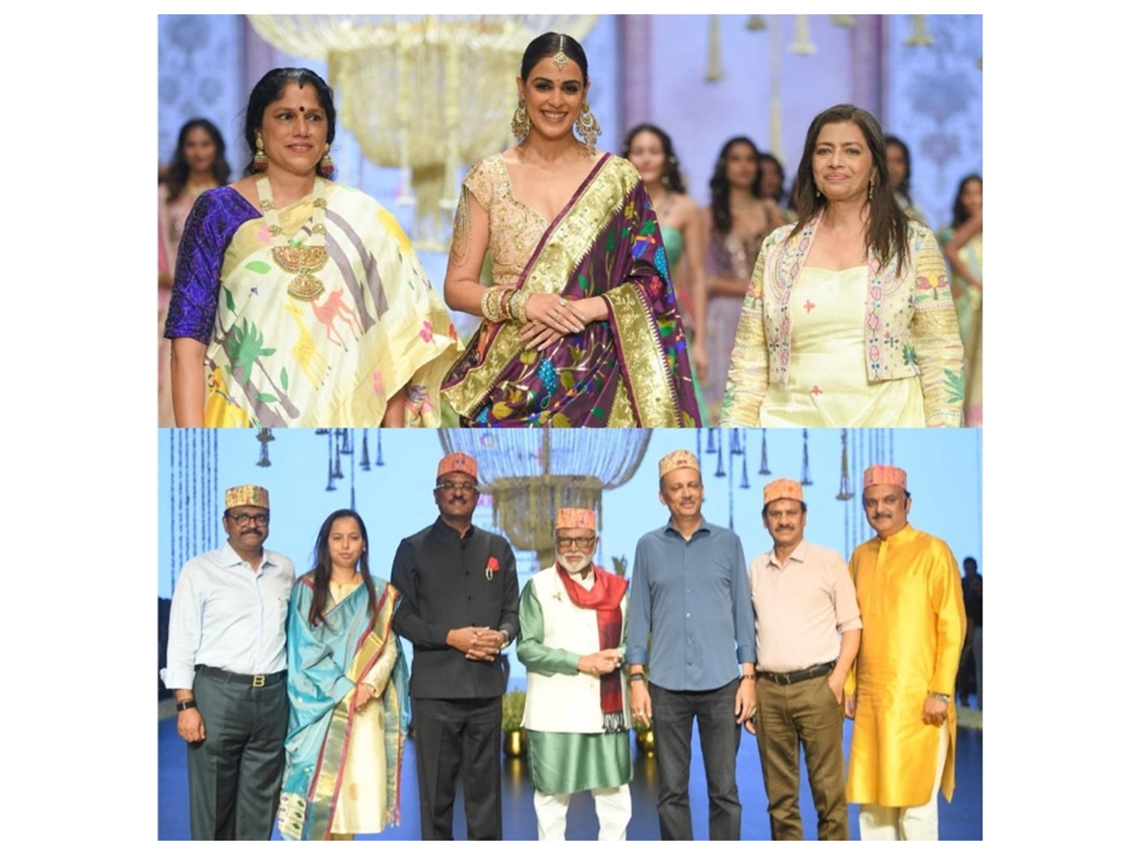 Veena - THE WEAVE: A Bhujbal Initiative Presented by Dr. Shefali Bhujbal Brings Yeola’s Original Paithani to Bombay Times Fashion Week