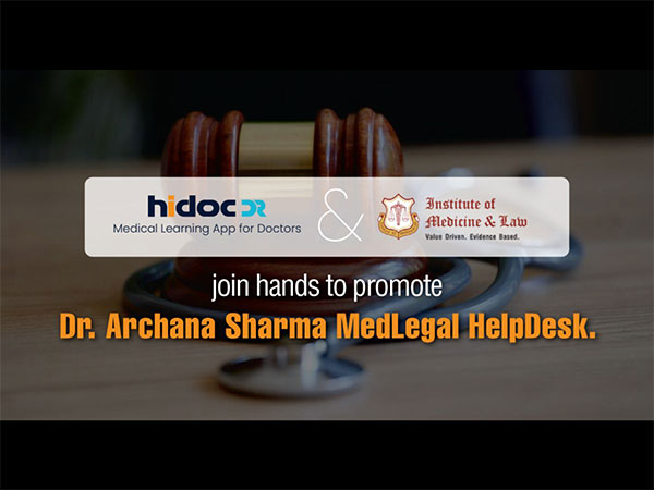 HiDoc Dr and the Institute of Medicine & Law join hands to promote the Dr Archana Sharma MedLegal HelpDesk