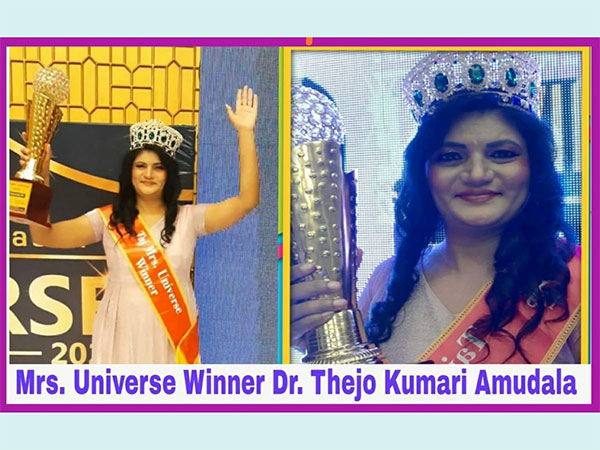 Dr Thejo Kumari Amudala bags Taj Mrs Universe title at a beauty pageant