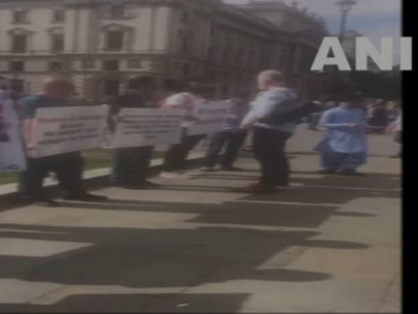 FBM protests outside British Parliament against Iran, Pak atrocities