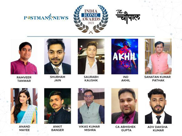 Postman News and The Chaupal organized the talent-recognizing India Iconic Awards 2021