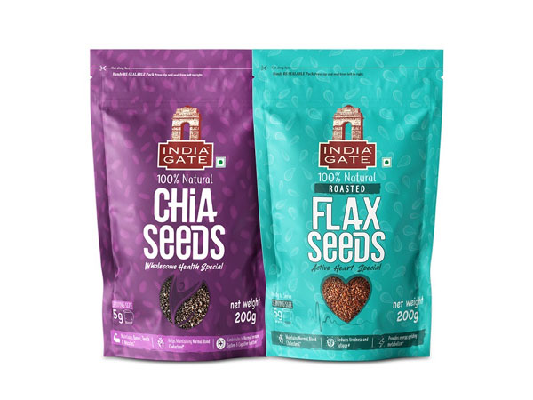 India Gate Basmati Rice extends its existing health portfolio, launches chia seeds and roasted flax seeds