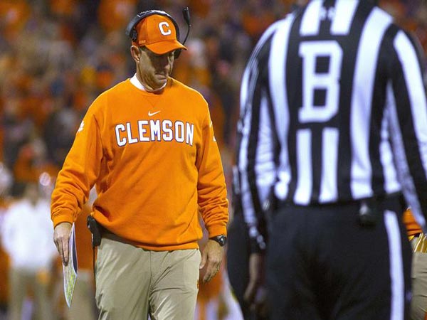 With lineman out, Clemson coach Dabo Swinney wants 'common sense' approach to positive drug tests