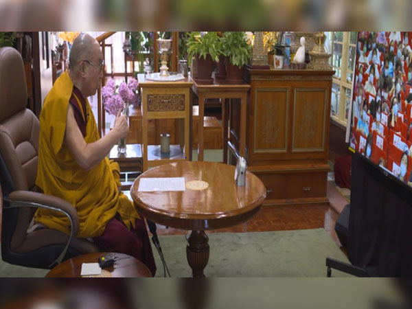 Dalai Lama during the event.