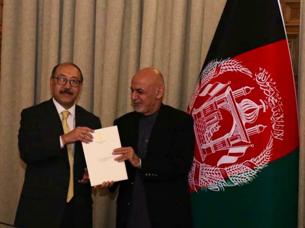 Foreign Secretary Harsh Vardhan Shringla with President Ashraf Ghani on Friday