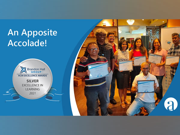 Apposite wins the coveted Brandon Hall Group Silver Award for excellence in learning
