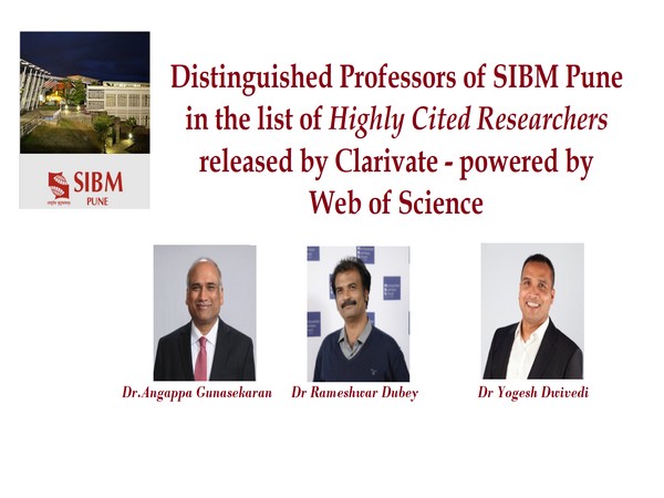 Distinguished Professors of SIBM Pune in the list of highly cited researchers released by Clarivate- powered by Web of Science