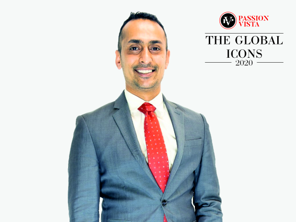 Himanshu Patel recognised as "The Global Icon 2020"