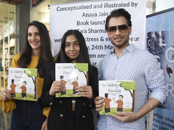Tara Sharma Saluja, Anupam Mittal with Anaya Jain to launch the book which has a social message of empathy and inclusivity for all