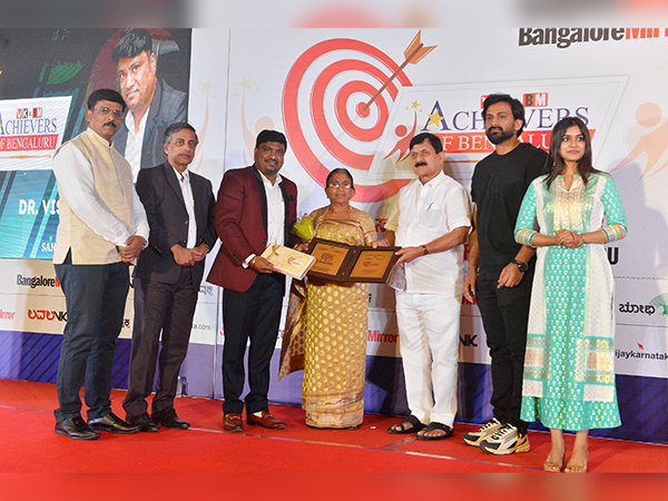 Dr Vishwa Cariappa of San Group honored with 'Achievers of Bengaluru' award