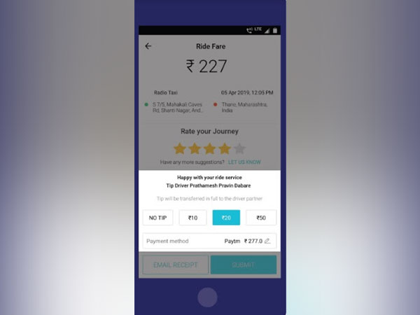 Meru pioneers digital tipping in the mobility sector