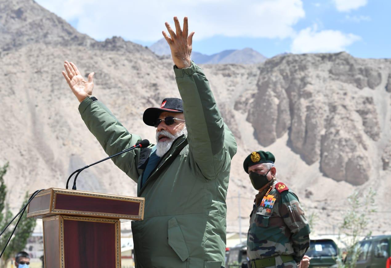 World Wars or peace, whenever need arises world has seen our soldiers' efforts towards peace: PM Modi in Ladakh