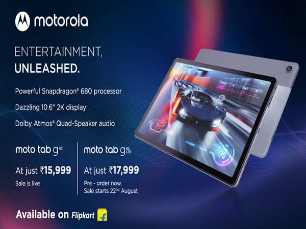 Motorola launches moto tab g62 Wi-Fi and tab g62 LTE, disrupting the Indian tablet market
