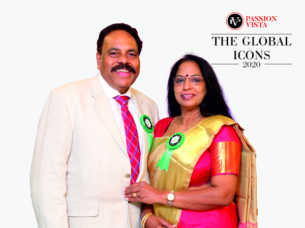 Passion Vista felicitated Mr & Mrs Gopinathan Nair as "The Global Icon 2020"