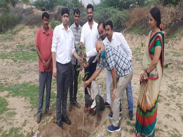Plantation Drive was conducted in a small Village Uchiyarda of District Jodhpur