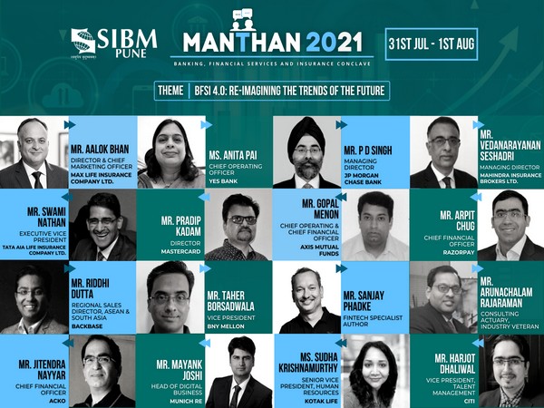 In the footsteps of Industry stalwarts, the future pays a visit to SIBM Pune's Flagship BFSI Conclave - Manthan 2021